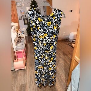 Charter Club Floral midi dress, tie waist